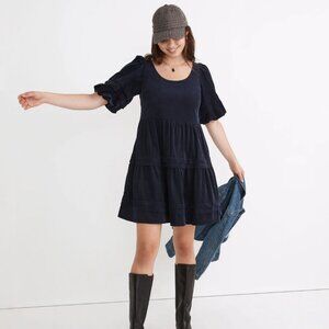 Madewell Corduroy Tiered Mini Dress